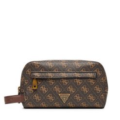 Kosmetyczka Guess. Brązowe kufry i kosmetyczki Guess, z aplikacjami, bez dodatków. Za 299.99 zł.