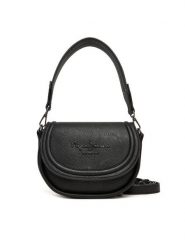 Pepe Jeans Torebka Crisha Code PL0300006 Czarny. Czarne torebki klasyczne Pepe Jeans, bez wzorów, z jeansu, bez dodatków. Za 349.99 zł.