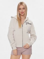 Guess Bluza W4RQ05 K9Z21 Szary Regular Fit. Szare bluzy Guess, s, z aplikacjami, z syntetyku, bez kaptura. Za 329.99 zł.