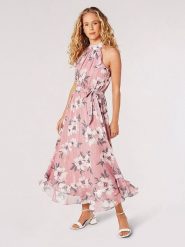 Apricot Sukienka w kolorze jasnoróżowym rozmiar: XS. Różowe sukienki Apricot, xs, bez wzorów, z tkaniny, bez kołnierzyka, bez ramiączek, maxi. Za 118.01 zł.