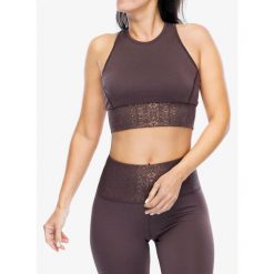Top damski Super.natural Arabesque Lf Top. Brązowe bielizna sportowa super.natural, m, bez wzorów. Za 156.99 zł.