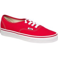 Vans - Tenisówki Authentic. Czerwone trampki Vans, bez wzorów, z gumy, bez zapięcia. W wyprzedaży za 159.90 zł.