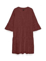 Vero Moda Sukienka w kolorze bordowym rozmiar: S. Czerwone sukienki Vero Moda, s, bez wzorów, z bawełny, bez kołnierzyka, bez ramiączek, mini. Za 128.95 zł.