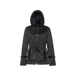 Płaszcz damski Geox Kency. Czarne płaszcze Converse, l, bez wzorów, z materiału, bez kaptura. Za 824.00 zł.