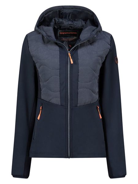 Geographical Norway Kurtka "Tignes" w kolorze granatowym rozmiar: XXL. Niebieskie kurtki sportowe Geographical Norway, xxl, bez wzorów, bez kaptura, outdoorowe. Za 165.31 zł.