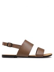Vagabond Shoemakers Sandały Tia 5331-201-16 Brązowy. Brązowe sandały Vagabond Shoemakers, bez wzorów, ze skóry, bez obcasa, na płaskiej podeszwie, bez zapięcia. Za 259.99 zł.