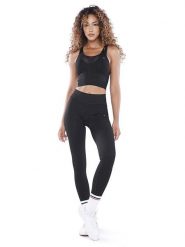 Athleas Top sportowy "Evelin" w kolorze czarnym rozmiar: L/XL. Czarne koszulki sportowe Athleas, bez wzorów, z materiału, bez ramiączek, outdoorowe. Za 130.99 zł.