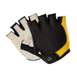 Rękawiczki rowerowe unisex madani krótkie TIGER`S PAW. Żółte rękawiczki MADANI, bez wzorów, sportowe. Za 24.99 zł.