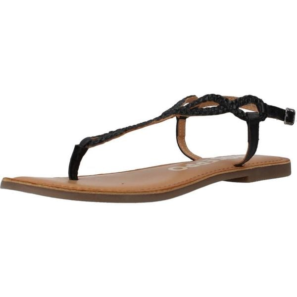 Sandały damskie Gioseppo MERIGNAS (69111-P-Black). Czarne sandały Gioseppo, bez wzorów, sportowe, bez obcasa, bez zapięcia. Za 119.00 zł.