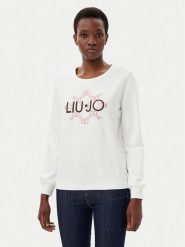 Liu Jo Sport Bluza TF4212 FS576 Biały Regular Fit. Białe bluzy Liu Jo Sport, xs, bez wzorów, z wiskozy, bez kaptura. Za 269.99 zł.
