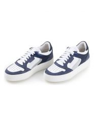 Anna Morellini Skórzane sneakersy "Iseppina" w kolorze biało-niebieskim rozmiar: 41. Białe trampki Anna Morellini, bez wzorów, bez zapięcia. Za 334.60 zł.