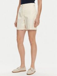 Tommy Hilfiger Szorty materiałowe WW0WW42457 Écru Regular Fit. Szorty TOMMY HILFIGER, bez wzorów, z bawełny. Za 239.99 zł.