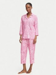 LAUREN RALPH LAUREN Piżama I819702 Różowy jasny Regular Fit. Czerwone piżamy Lauren Ralph Lauren, bez wzorów, bez ramiączek. Za 529.99 zł.