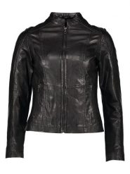 Bugatti Skórzana kurtka w kolorze czarnym rozmiar: 38. Czarne kurtki Bugatti, bez wzorów, ze skóry, bez kaptura. Za 522.14 zł.