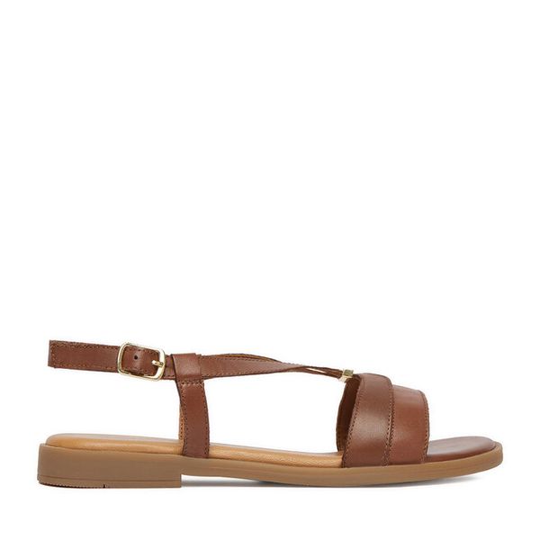 Sandały Lasocki. Brązowe sandały Lasocki, bez wzorów, bez obcasa, na płaskiej podeszwie, bez zapięcia. Za 149.99 zł.