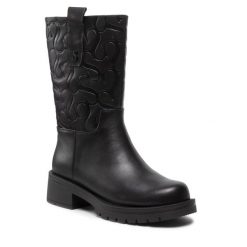 Botki Simple. Czarne botki Simple, bez wzorów, bez obcasa, na płaskiej podeszwie, bez zapięcia. Za 599.00 zł.