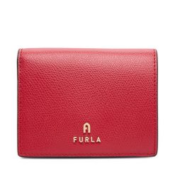 Mały Portfel Damski Furla. Czerwone portfele Furla, bez wzorów. Za 609.99 zł.