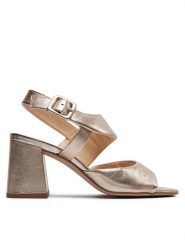 HÖGL Sandały Julie 7-106511 Złoty. Żółte sandały Högl, bez wzorów, ze skóry, bez obcasa, na słupku, bez zapięcia. Za 599.99 zł.