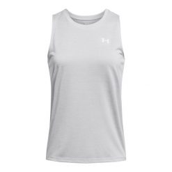 Damski tank top Under Armour Twist. Białe topy Under Armour, bez wzorów, bez kołnierzyka, bez ramiączek. Za 179.50 zł.