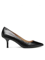 Geox Szpilki D Kleopy D55YBA 000KY C9999 Czarny. Czarne szpilki Geox, bez wzorów, ze skóry, bez obcasa, na szpilce, bez zapięcia. Za 589.99 zł.