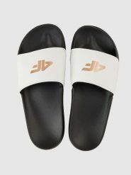 Klapki damskie 4F 4FRSS26FSLIF062. Czerwone klapki 4f, bez wzorów, z poliesteru, bez obcasa. Za 59.99 zł.