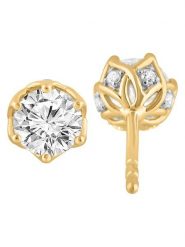 Diamonds lab grown Złote kolczyki-wkrętki z diamentami rozmiar: onesize. Żółte kolczyki Diamonds lab grown, z diamentem, złote. Za 2,696.99 zł.