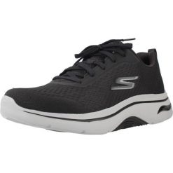 Kapcie SKECHERS GO WALK ARCH FIT 2.0 Czarny. Czarne obuwie domowe Skechers, bez wzorów, z tkaniny, bez zapięcia. Za 403.99 zł.
