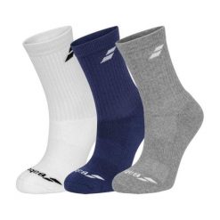 Skarpety sportowe Babolat Crew Socks 3 Pack. Białe skarpety BABOLAT, bez wzorów. Za 65.00 zł.