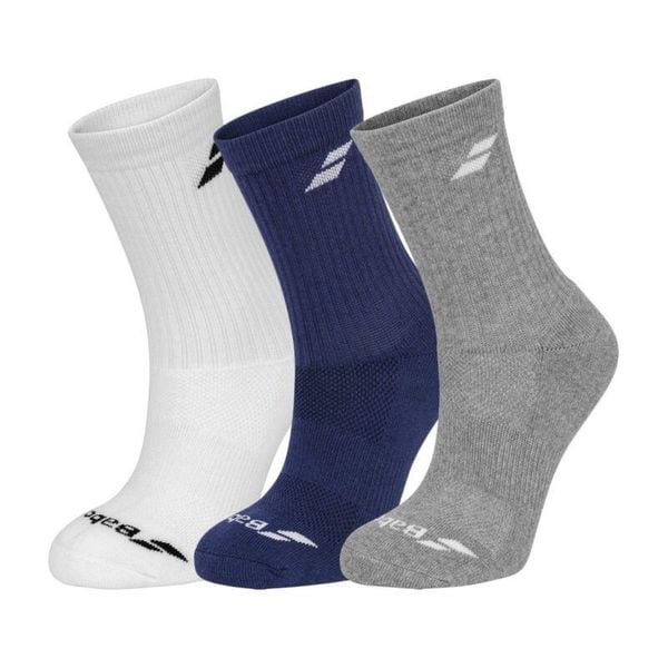 Skarpety sportowe Babolat Crew Socks 3 Pack. Białe skarpety BABOLAT, bez wzorów. Za 65.00 zł.