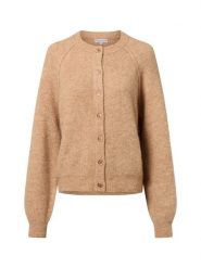 Marie Lund kardigan z wełną i alpaką Kobiety Sztuczne włókno brązowy, S. Brązowe kardigany Marie Lund, s, bez wzorów, z materiału. Za 299.95 zł.