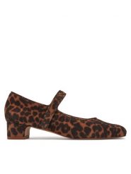 Balagan Baleriny Dora Brązowy. Brązowe baleriny BALAGAN, bez wzorów, ze skóry, bez obcasa. Za 419.99 zł.