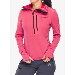 Bluza z kapturem damska La Sportiva Big Wall Pullover Hoody. Czerwone bluzy La Sportiva, bez wzorów, z kapturem. Za 577.49 zł.