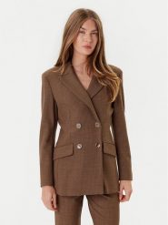 Marella Marynarka Agile 2523046201 Brązowy Regular Fit. Brązowe marynarki i żakiety Marella, bez wzorów, z syntetyku. Za 1,939.00 zł.