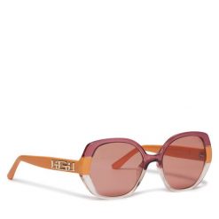 Okulary przeciwsłoneczne Guess. Brązowe okulary przeciwsłoneczne Guess, z aplikacjami. Za 469.99 zł.