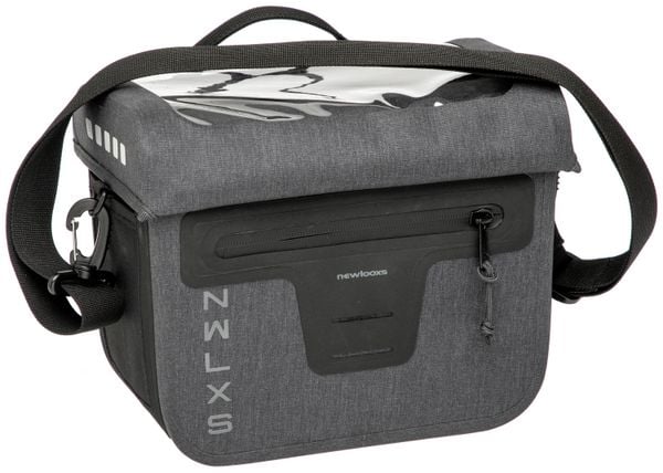 Rower - Torba na kierownicę VARO, szara. Szare torby na ramię NEW LOOXS, bez wzorów, z nylonu, na ramię, bez dodatków. Za 448.50 zł.