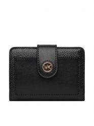 MICHAEL Michael Kors Mały Portfel Damski 32H3G0KD5L Czarny. Czarne portfele MICHAEL Michael Kors, bez wzorów, ze skóry. Za 349.99 zł.
