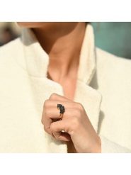 CARATELLI Złoty pierścionek "Amour de Panthères" z diamentami rozmiar: 56. Czarne pierścionki CARATELLI, z diamentem, złote. Za 2,957.99 zł.