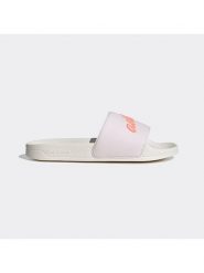 Adidas Klapki "Adilette" w kolorze białym ze wzorem rozmiar: 37. Białe klapki Adidas, bez wzorów, z otwartym noskiem, bez obcasa. Za 92.21 zł.
