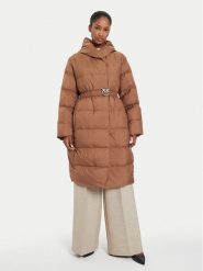 PINKO Płaszcz zimowy Collirio 103828 A11M Brązowy Regular Fit. Brązowe płaszcze Pinko, na zimę, m, bez wzorów, z syntetyku, bez kaptura. Za 1,639.00 zł.