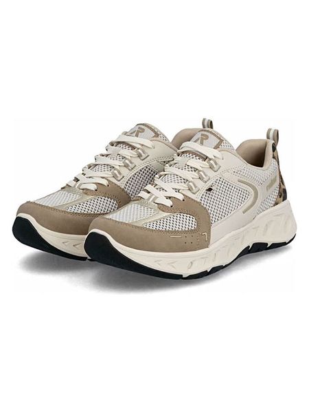 Rieker Sneakersy w kolorze beżowym rozmiar: 36. Brązowe trampki Rieker, bez wzorów, z materiału, bez zapięcia. Za 179.95 zł.