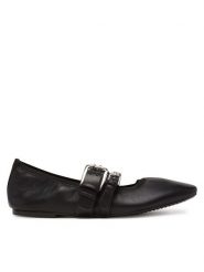 DKNY Baleriny Dade Ballet Flat 5 K1556997 Czarny. Czarne baleriny DKNY, bez wzorów, ze skóry, bez obcasa. Za 449.99 zł.