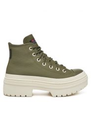 Converse Trampki Chuck Taylor All Star Lugged Heel Platform Waterproof A11163C 306 Zielony. Zielone trampki Converse, bez wzorów, z materiału, bez zapięcia. Za 339.99 zł.