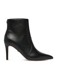 Nine West Botki CEO-C5179 Czarny. Czarne botki Nine West, bez wzorów, ze skóry, bez obcasa, na szpilce, bez zapięcia. Za 279.99 zł.