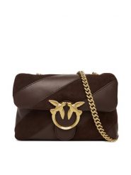 PINKO Torebka Love Puff Mini Cl AI 25-26 PLTT 100039 A2JY Brązowy. Brązowe torebki klasyczne Pinko, bez wzorów, ze skóry, bez dodatków. Za 1,759.00 zł.