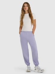 4F Spodnie dresowe joggery z modalem damskie - granatowe XXL. Niebieskie spodnie dresowe 4f, l, bez wzorów, z dresówki. Za 189.99 zł.