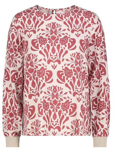 Sublevel Bluzka w kolorze kremowo-jagodowym rozmiar: XL. Białe bluzki Sublevel, s, bez wzorów, z wiskozy, klasyczne, bez kołnierzyka, bez ramiączek. Za 65.07 zł.