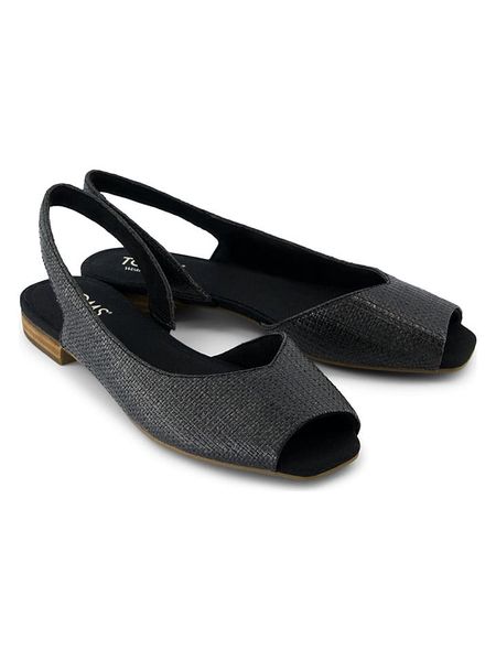 TOMS Sandały w kolorze czarnym rozmiar: 42. Czarne sandały Toms, bez wzorów, klasyczne, z otwartym noskiem, bez obcasa, bez zapięcia. Za 159.95 zł.