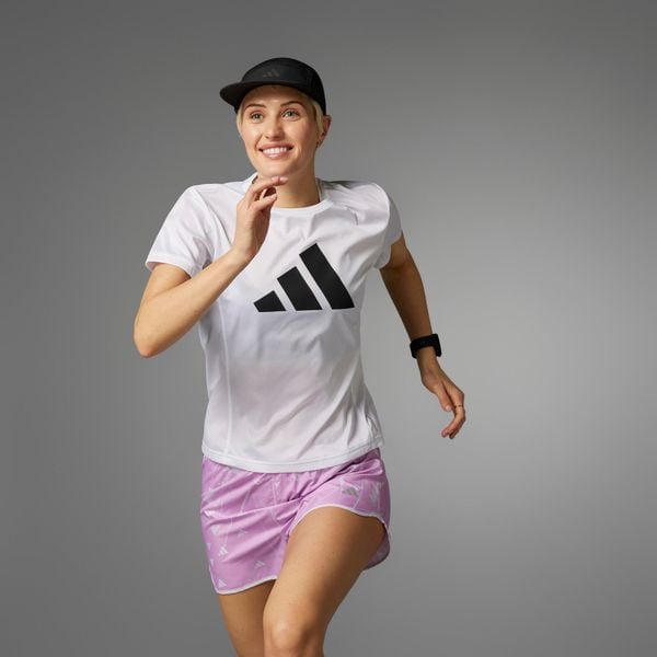Koszulka Run It. Białe bluzki Adidas, xs, bez wzorów, z materiału, sportowe, bez kołnierzyka, bez ramiączek. Za 139.00 zł.