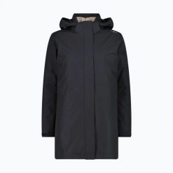 Płaszcz przeciwdeszczowy damski CMP 36Z2026D Zip Hood Parka. Szare parki CMP, bez wzorów, z materiału, z kapturem. Za 689.99 zł.