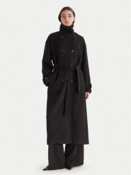 Bardot Płaszcz wełniany Enzo 60087JB Czarny Oversize. Czarne płaszcze Bardot, na zimę, m, bez wzorów, z syntetyku, bez kaptura. Za 1,149.00 zł.